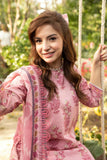 3 Pc Unstitched Embroidered Lawn Suit | MB-CUS25-908A - MARIA.B