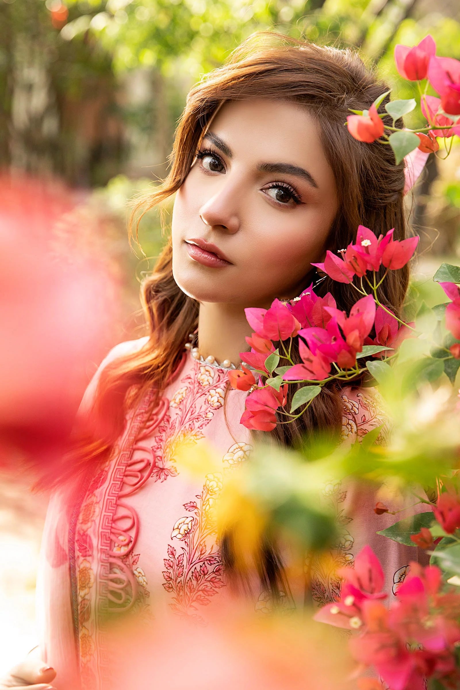 3 Pc Unstitched Embroidered Lawn Suit | MB-CUS25-908A - MARIA.B
