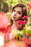 3 Pc Unstitched Embroidered Lawn Suit | MB-CUS25-908A - MARIA.B