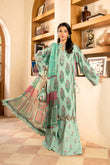 3 Pc Unstitched Embroidered Lawn Suit | MB-CUS25-908B - MARIA.B
