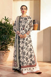 3 Pc Unstitched Embroidered Slub Lawn Suit | MB-CUS25-909A - MARIA.B