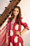 3 Pc Unstitched Embroidered Slub Lawn Suit | MB-CUS25-911A - MARIA.B