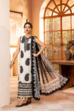 3 Pc Unstitched Embroidered Slub Lawn Suit | MB-CUS25-911B - MARIA.B