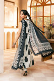 3 Pc Unstitched Embroidered Slub Lawn Suit | MB-CUS25-911B - MARIA.B