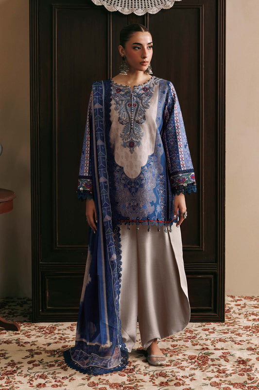 M Basics by Maria B Unstitched Embroidered Khaddar 3 Piece Suit MB26UMK MB-CUSV15 1A - Winter Collection