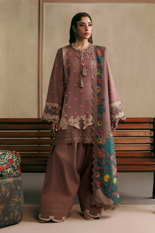 M Basics by Maria B Unstitched Printed Khaddar 3 Piece Suit MB26UMK MB-CUSV15 3A - Winter Collection