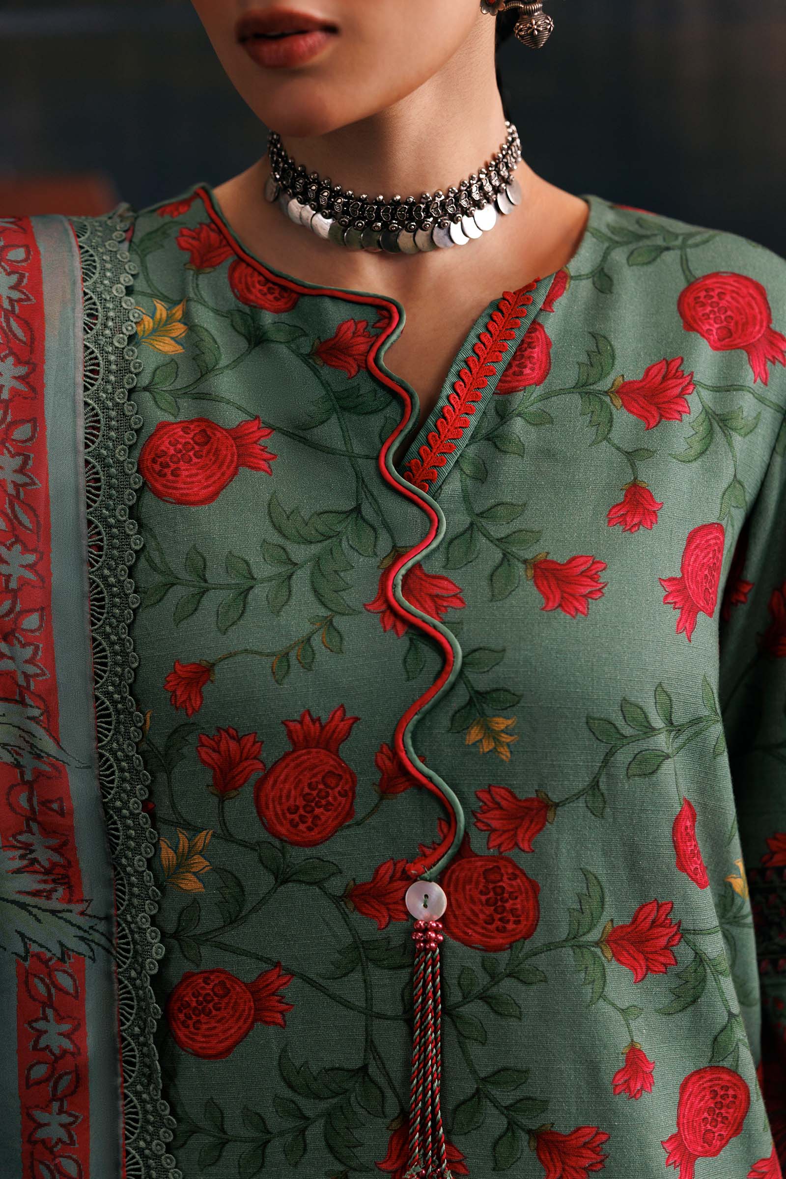 M Basics by Maria B Unstitched Embroidered Khaddar 3 Piece Suit MB26UMK MB-CUSV15 6A - Winter Collection