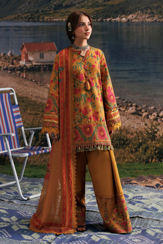 M Basics by Maria B Unstitched Printed Khaddar 3 Piece Suit MB26UMK MB-CUSV15 6B - Winter Collection