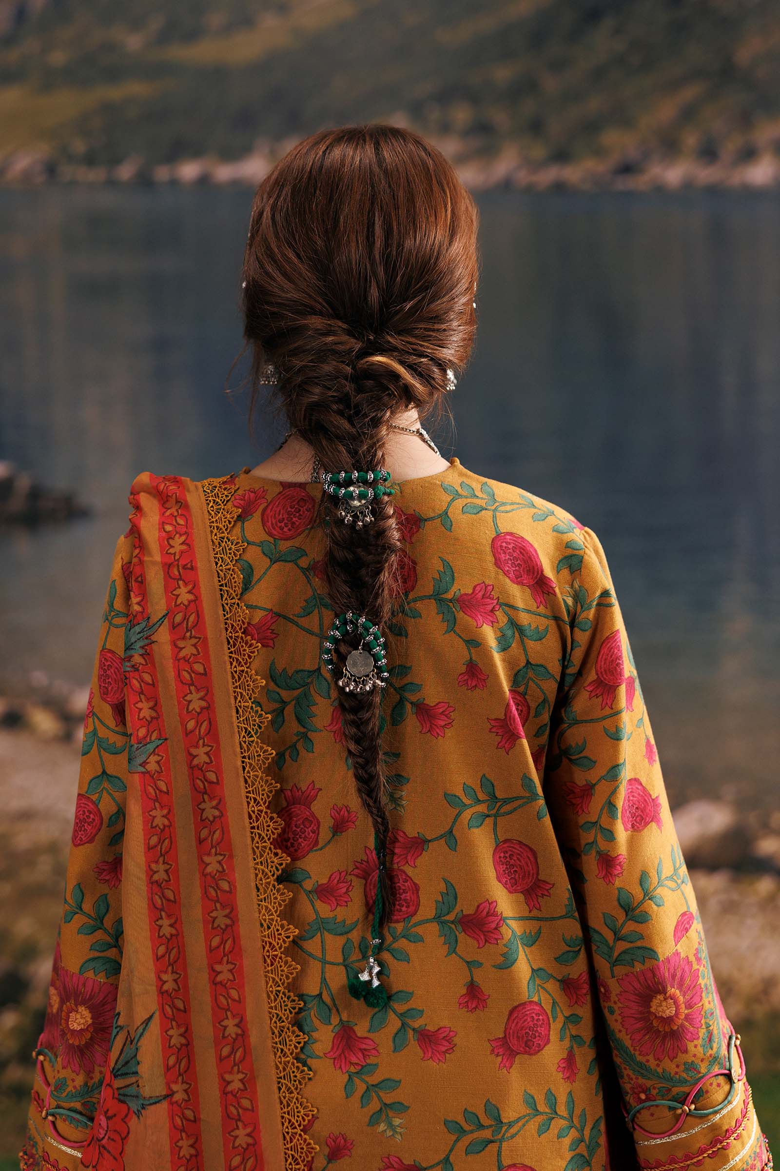 M Basics by Maria B Unstitched Printed Khaddar 3 Piece Suit MB26UMK MB-CUSV15 6B - Winter Collection