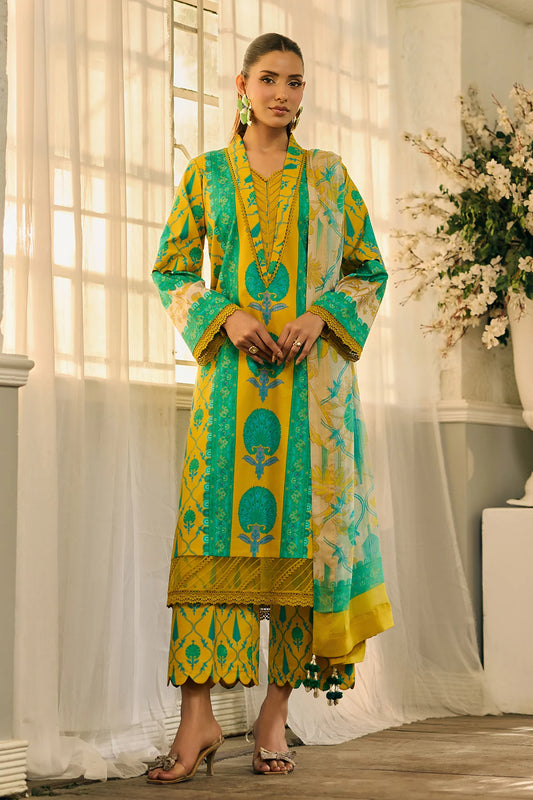 Charizma 3-PC Unstitched Printed Lawn C-Print Vol 2 - CP6-15