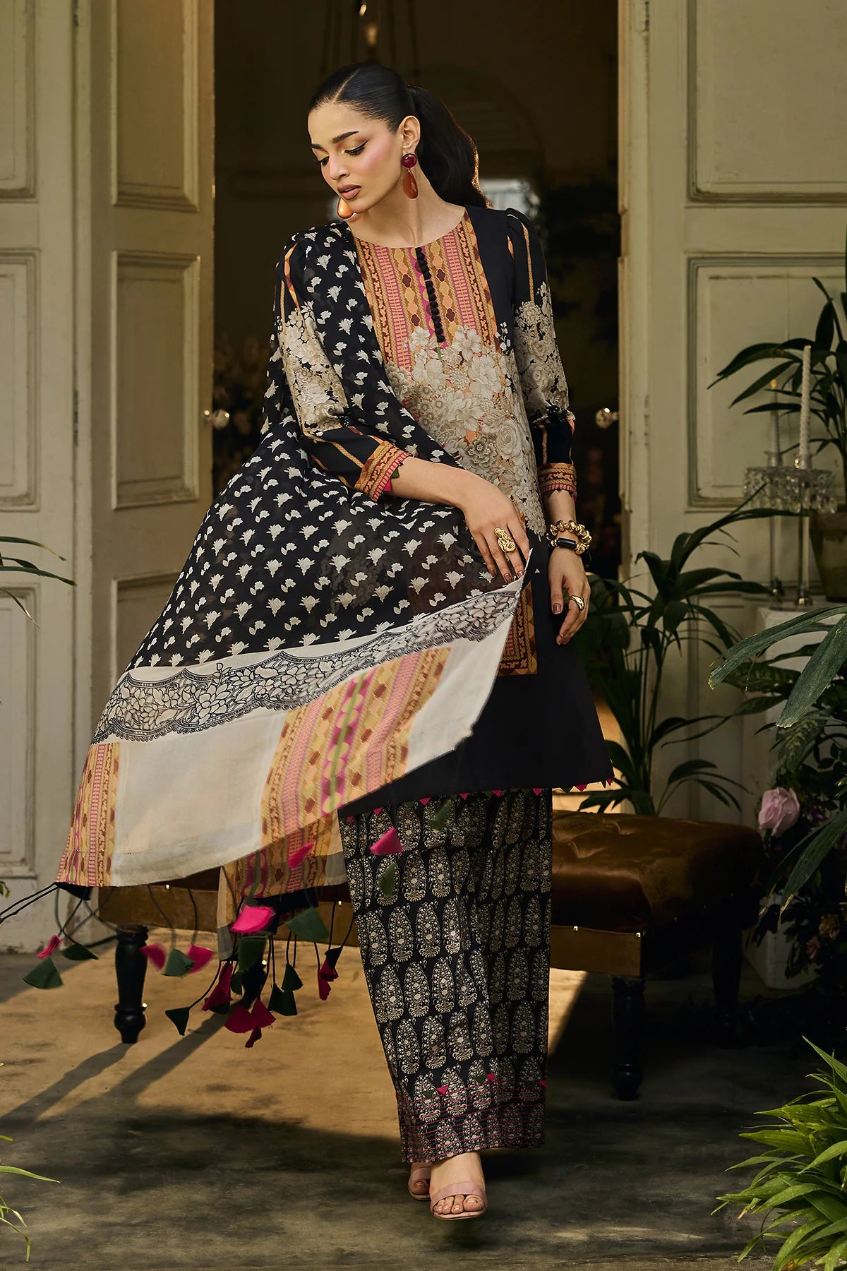 Charizma 3-PC Unstitched Printed Lawn C-Print Vol 2 - CP6-10