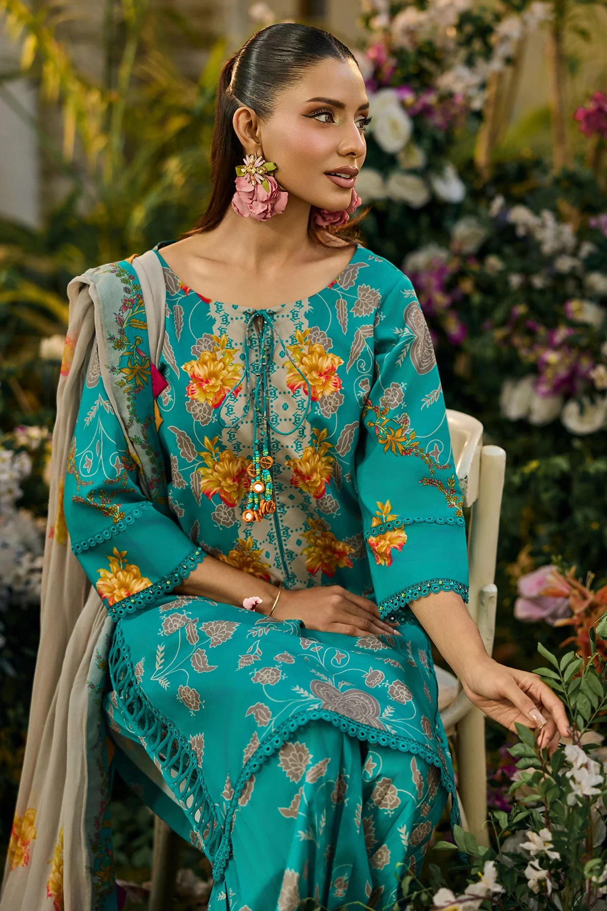 Charizma 3-PC Unstitched Printed Lawn C-Print Vol 2 - CP6-12