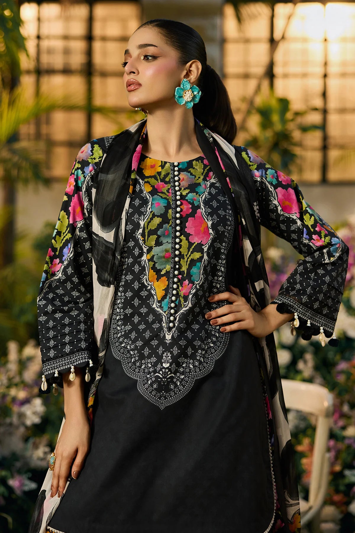Charizma 3-PC Unstitched Printed Lawn C-Print Vol 2 - CP6-18