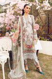 3 Piece Unstitched Embroidered Lawn Suit | MPT-2605-B - MARIA.B
