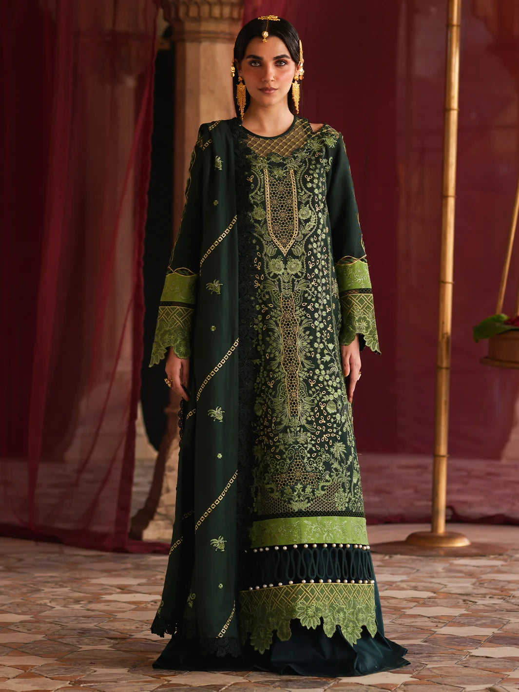 Mastani By Mahnur Luxury 3 PC KARANDI | MS-02