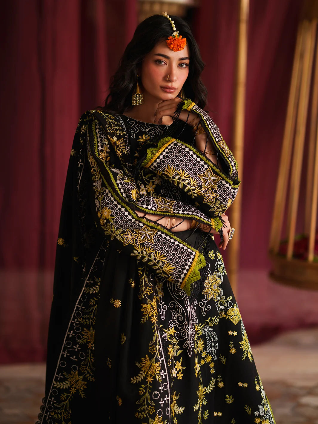 Mastani By Mahnur Luxury 3 PC KARANDI | MS-05