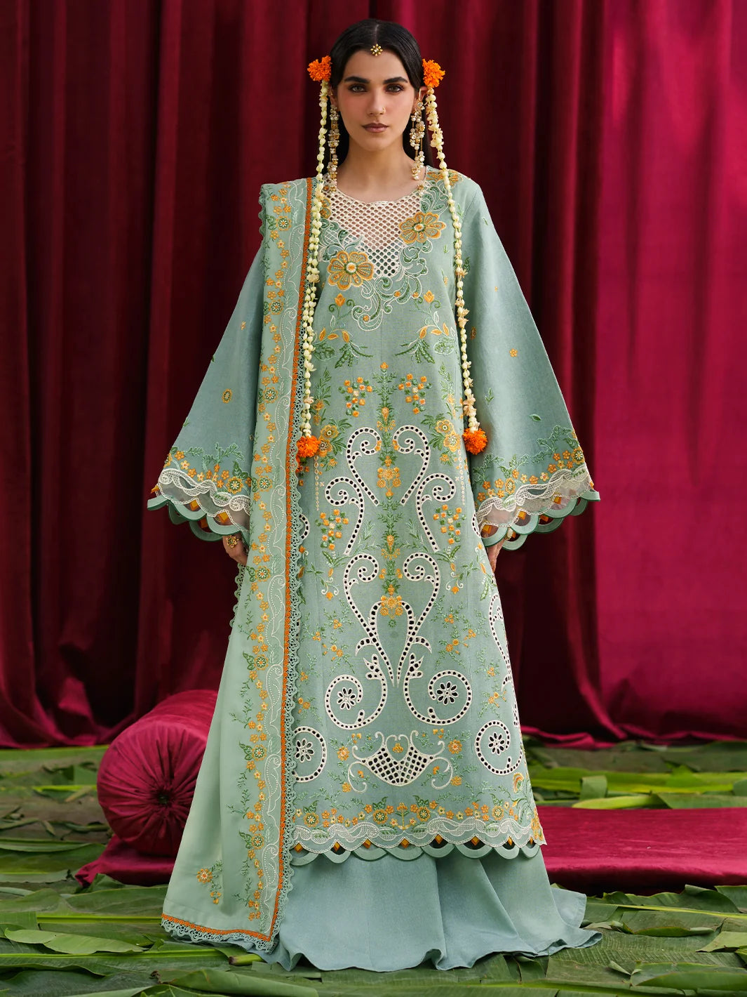 Mastani By Mahnur Luxury 3 PC KARANDI | MS-12