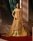 Zevk Bano Rani – Hand-Embellished Radiant Yellow Organza Festive Set