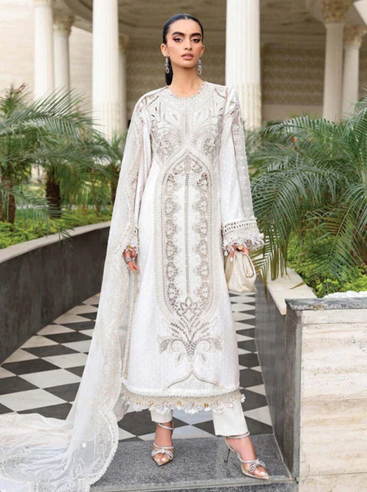 Maria.B Eid Luxury Embroidered Lawn Collection 2026 (D-01)