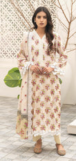 Mashaál by Riaz Arts – D/10 | Embroidered Lawn Shirt with Embroidered Lawn Voile Dupatta