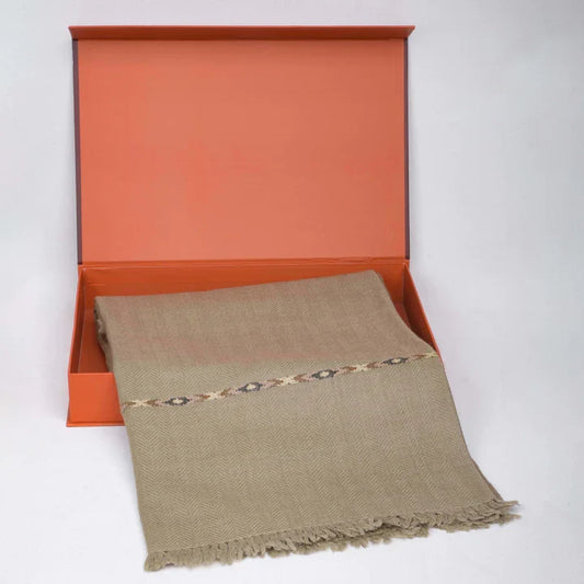 Dynasty Premium Mens Pure Wool Lux Woolen Shawl