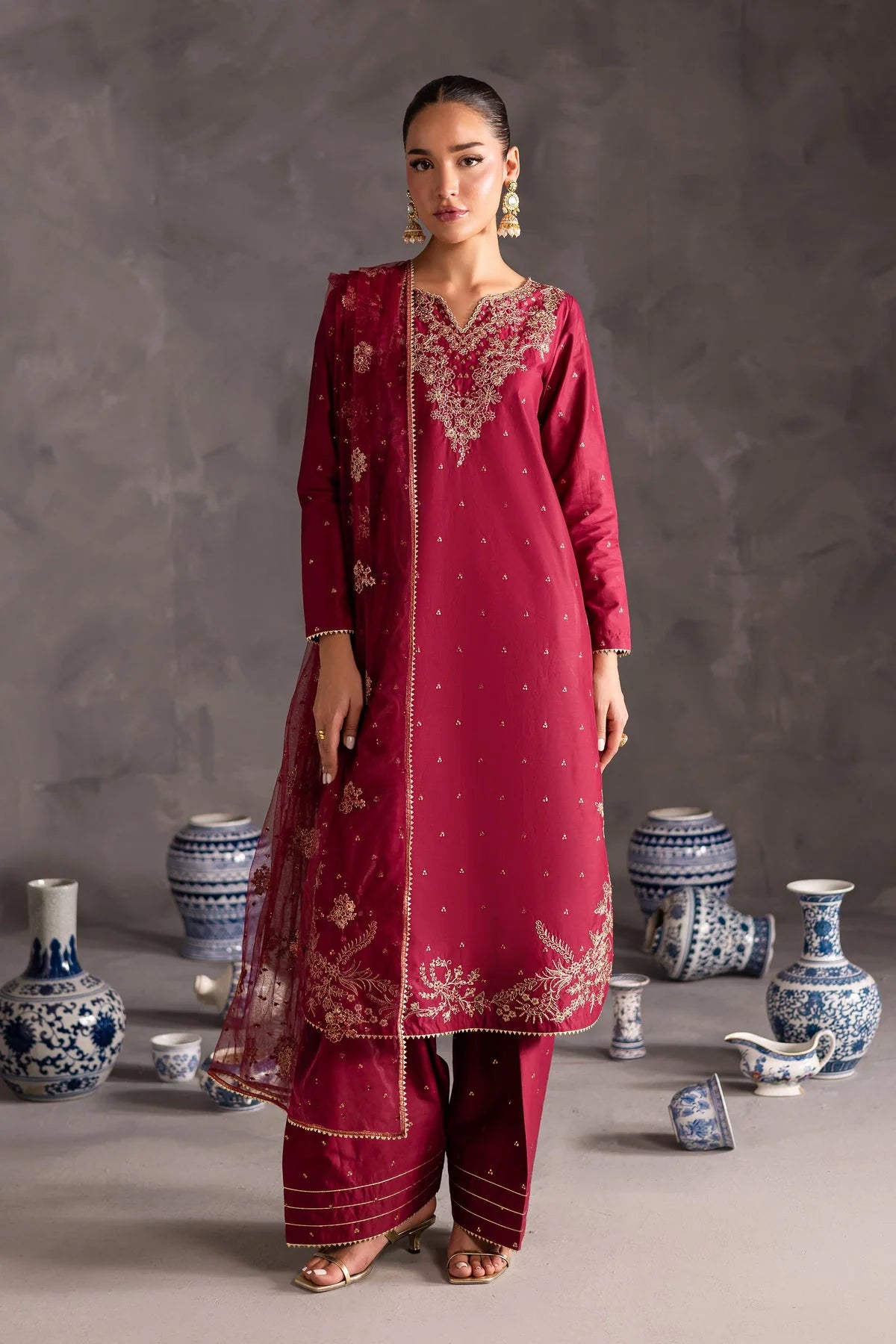 LUXURY PRET READY TO WEAR (3PC) - GULPOSH BY MISBAH