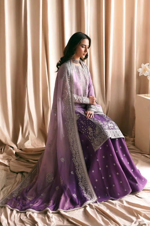 Zarif Siraya Printed Formal Unstitched 3Pc Chiffon Suit - NIGAH