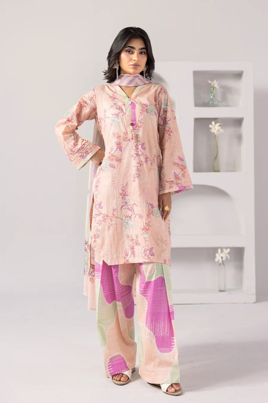 Noir Bloom - Printed Luxury Zeenat Pret(3Pcs)