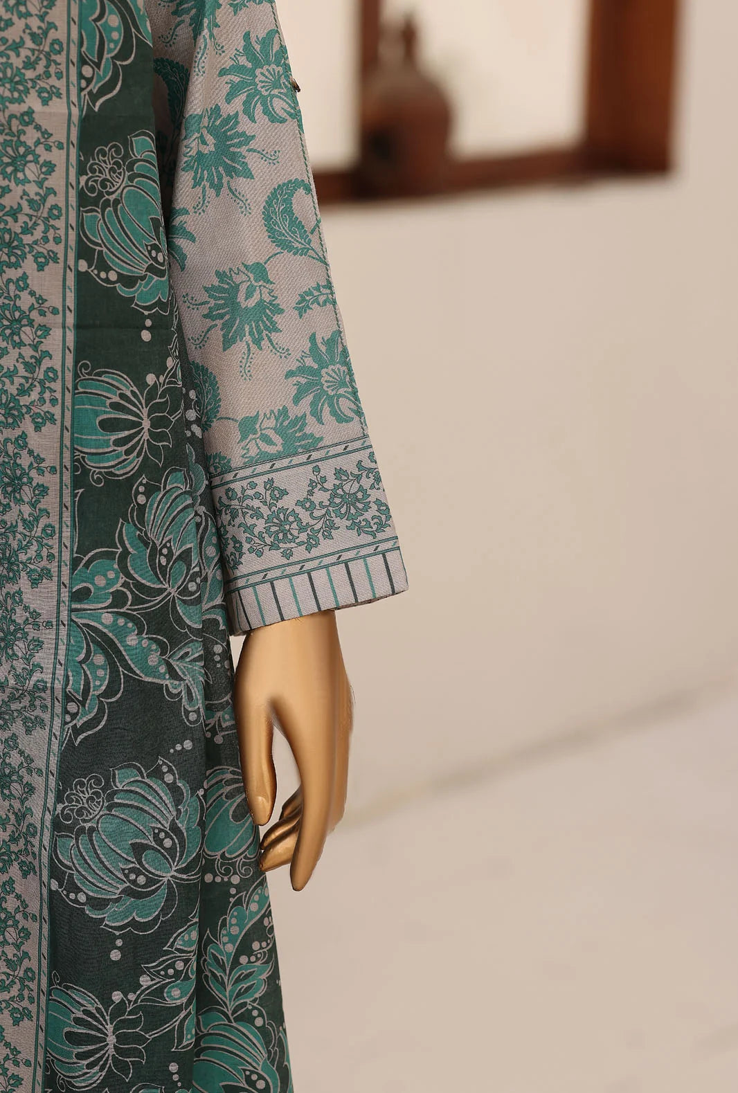 Identic by HZ Textiles Embroidered Lawn Unstitched 3 Piece Suit PDW-3329-B