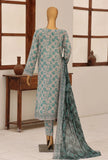 Identic by HZ Textiles Embroidered Lawn Unstitched 3 Piece Suit PDW-3329-B