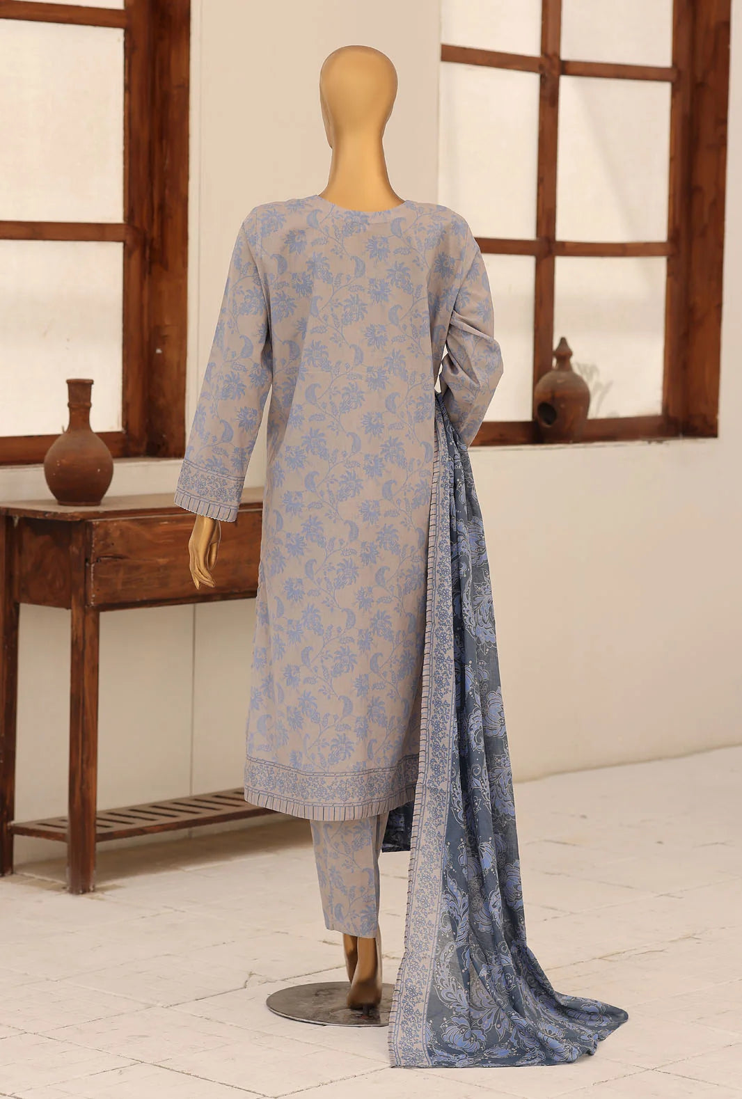 Identic by HZ Textiles Embroidered Lawn Unstitched 3 Piece Suit PDW-3329-F