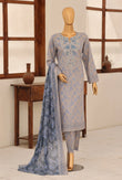 Identic by HZ Textiles Embroidered Lawn Unstitched 3 Piece Suit PDW-3329-F