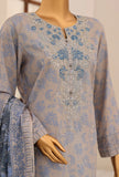 Identic by HZ Textiles Embroidered Lawn Unstitched 3 Piece Suit PDW-3329-F