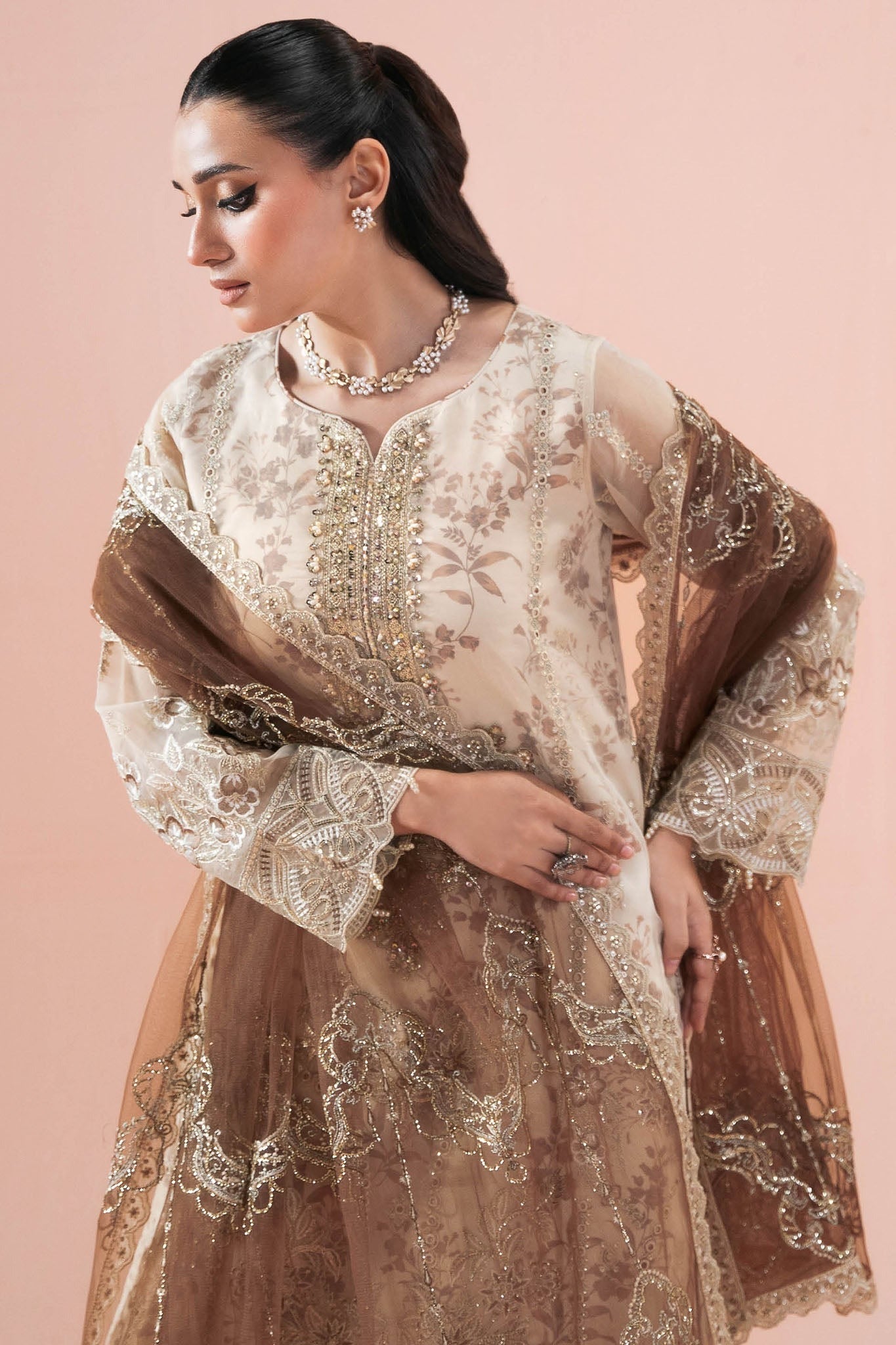 RANGEEN by Ramsha (PS-102) | Festive Organza Collection 2026 Vol-01