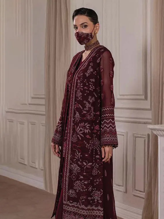 Parisa Safeera by Flossie Luxury Chiffon Unstitched Collection'26 | PA-02