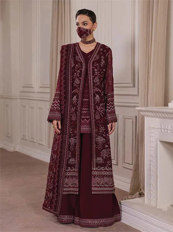 Parisa Safeera by Flossie Luxury Chiffon Unstitched Collection'26 | PA-02
