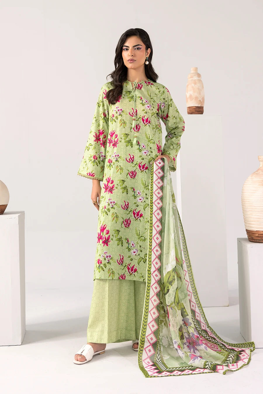 Petal Poetry - Printed Luxury Zeenat Pret(3Pcs)
