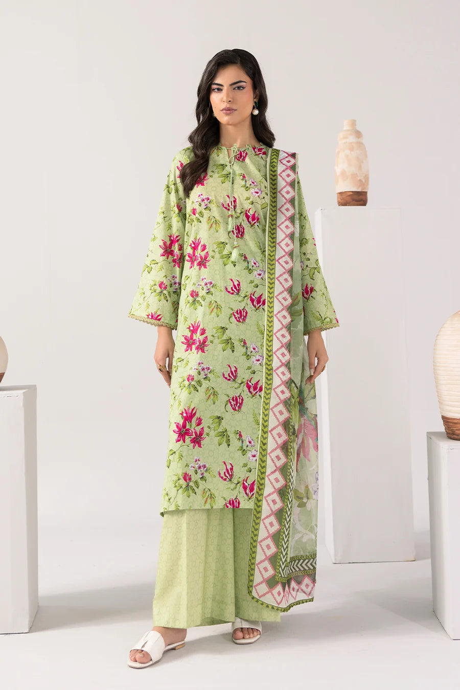 Petal Poetry - Printed Luxury Zeenat Pret(3Pcs)