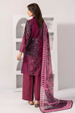 Plum Petal - Printed Luxury Zeenat Pret(3Pcs)
