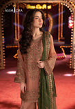 AJLF-12 EMBROIDERED CHIFFON 3 PCS - ASIM JOFA