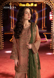 AJLF-12 EMBROIDERED CHIFFON 3 PCS - ASIM JOFA