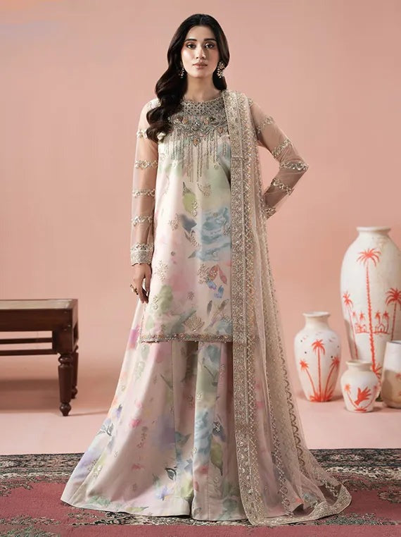 RANGEEN by Ramsha (PS-105) | Festive Organza Collection 2026 Vol-01