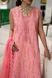 D-08 ZOEY - Rang Rasiya Carnation Embroidered Lawn Unstitched 3Pc Suit