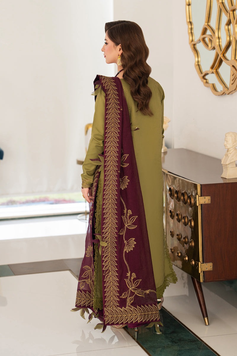 D-11 IRHA - Rang Rasiya Carnation Embroidered Lawn Unstitched 3Pc Suit