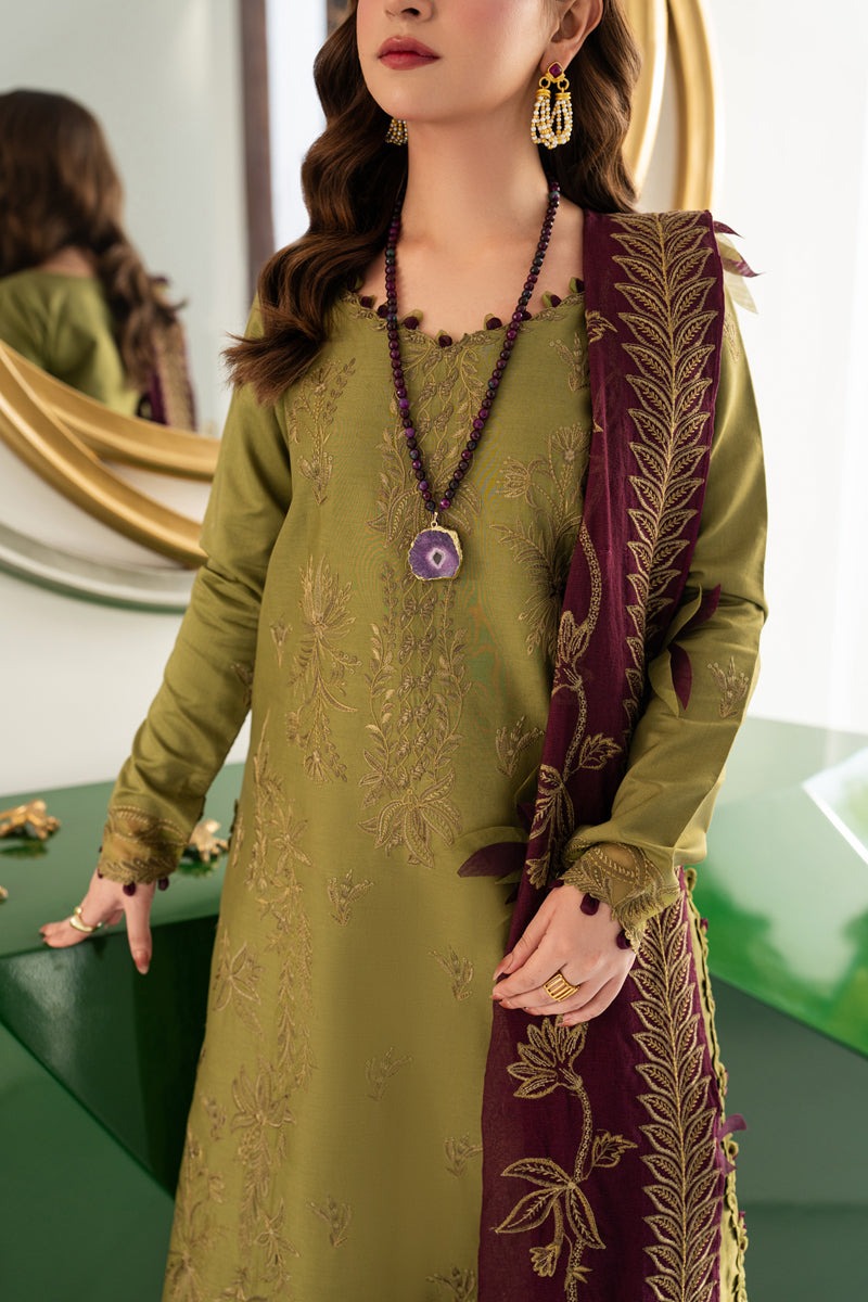 D-11 IRHA - Rang Rasiya Carnation Embroidered Lawn Unstitched 3Pc Suit