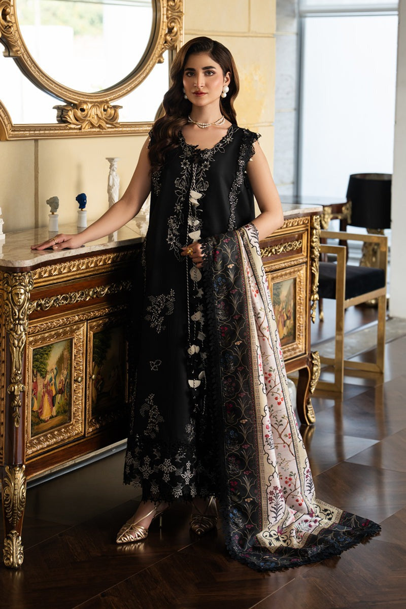 D-13 LEAH- Rang Rasiya Carnation Embroidered Lawn Unstitched 3Pc Suit