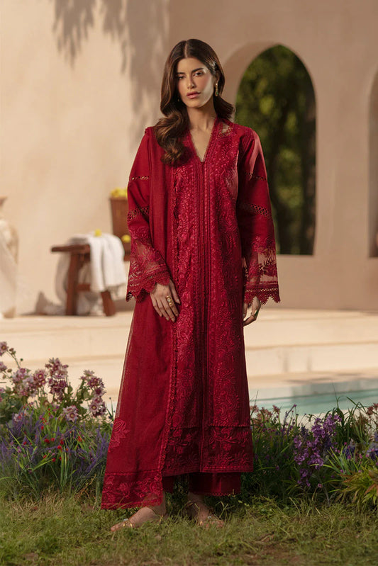 NEHAL - Rang Rasiya Premium Embroidered Lawn Unstitched 3Pc Suit