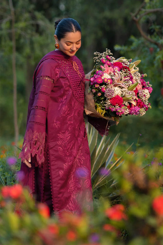 AYRA - Rang Rasiya Premium Embroidered Lawn Unstitched 3Pc Suit