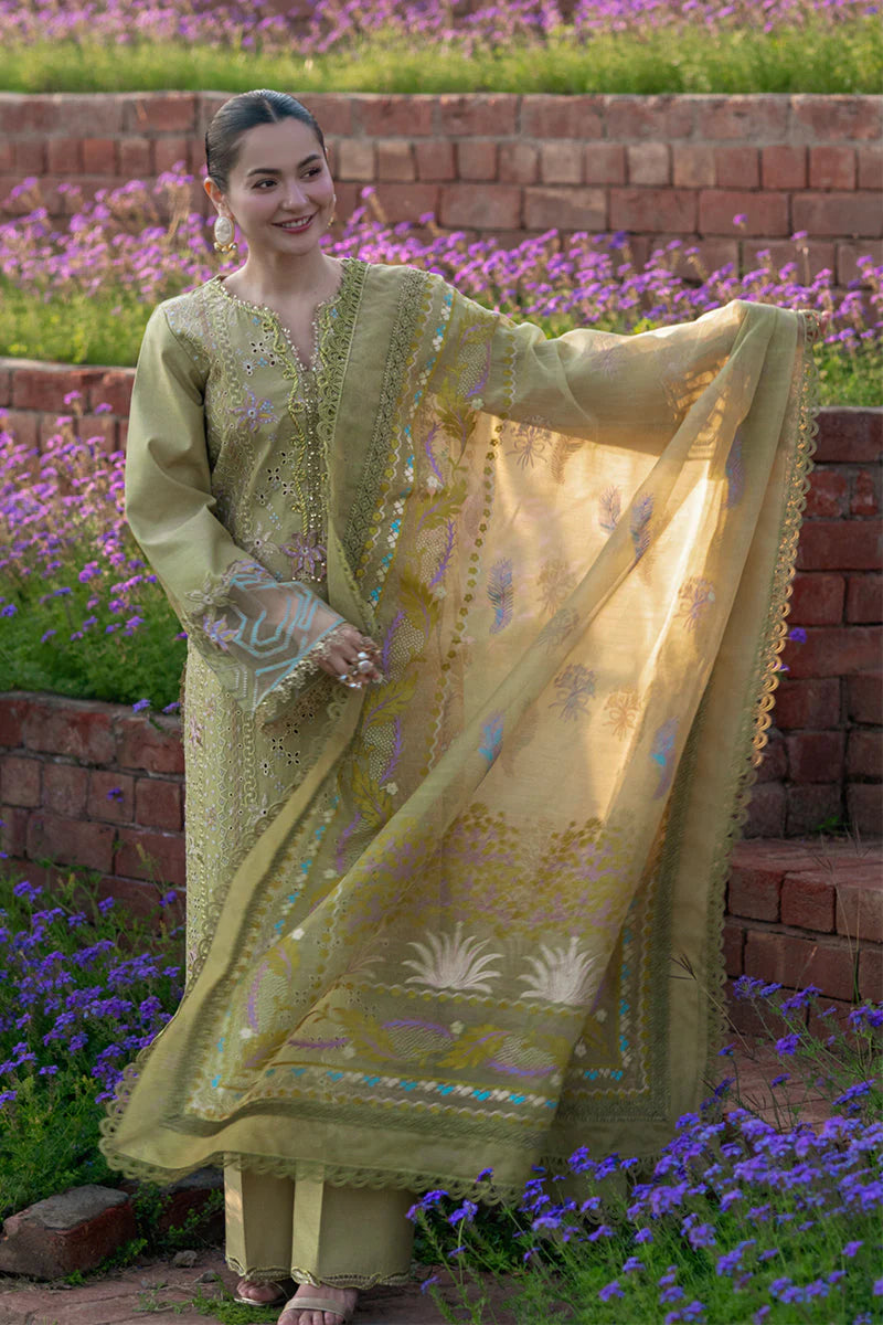 RAHA - Rang Rasiya Premium Embroidered Lawn Unstitched 3Pc Suit