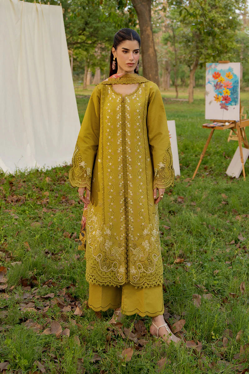 HAYA - Rang Rasiya Premium Embroidered Lawn Unstitched 3Pc Suit